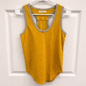 We The Free Mustard Yellow Racerback Tank Top Size Small